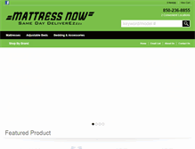 Tablet Screenshot of mattressnowflorida.com
